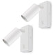 Wall lamp / wall lamp Maclean, spot, round, GU10, with switch 55x90mm, white color, MCE369 W 2pcs+ LED bulb GU10 7W Maclean Energy MCE437 WW warm white 3000K, 220-240V~, 50/60Hz, 2pcs