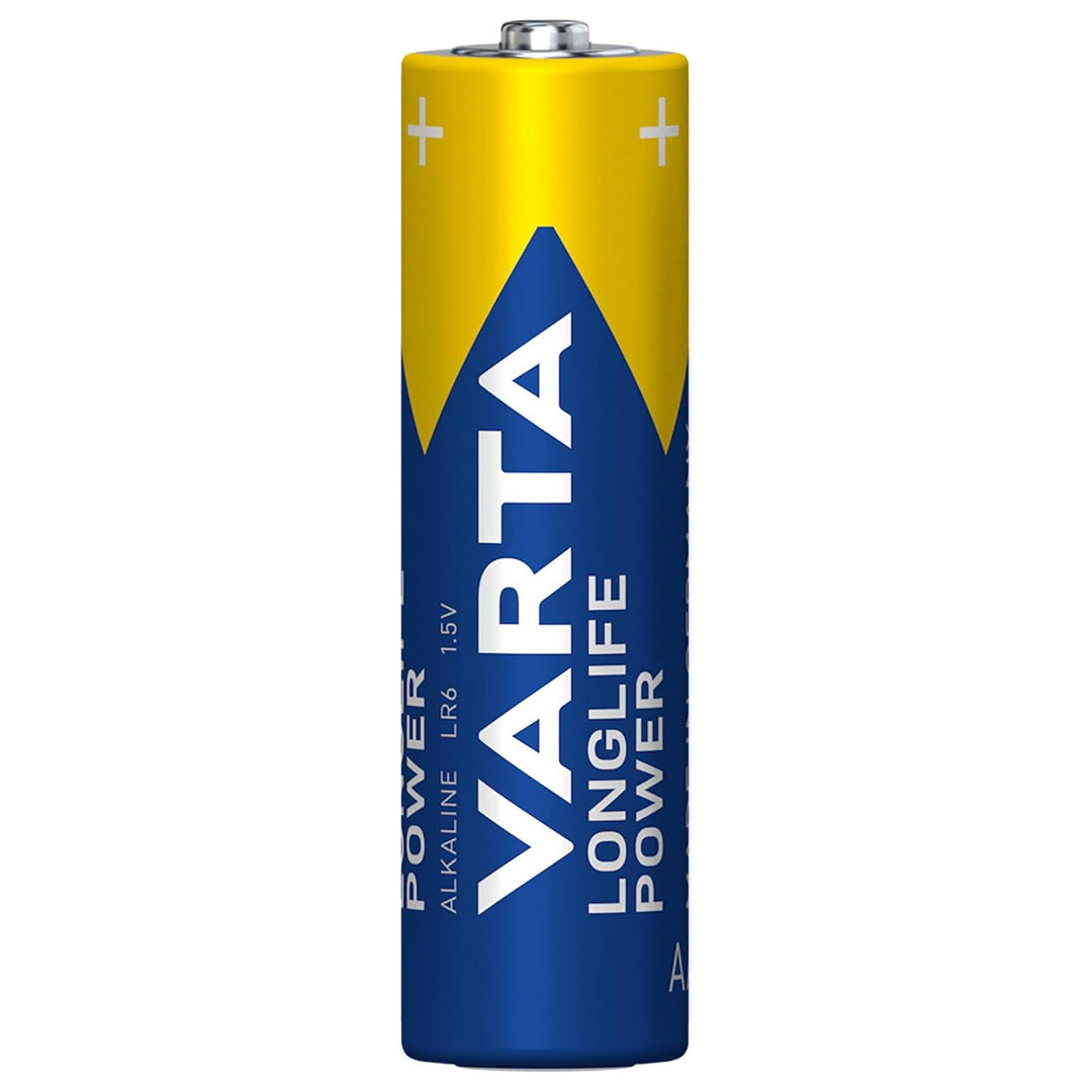 VARTA Longlife Power, 6 chadhnraí alcaileacha AA, LR06, 1.5V