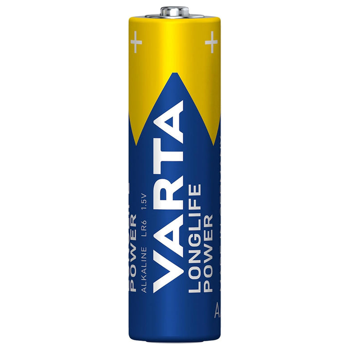 VARTA Longlife Power, 6 chadhnraí alcaileacha AA, LR06, 1.5V