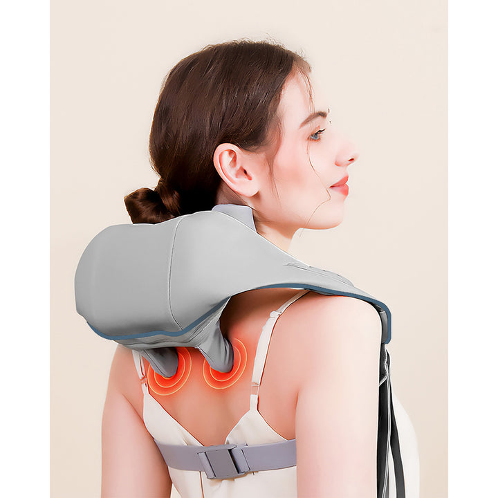 Shoulder and neck massager. Shiatsu, 5D imitation hands, 6 massage heads, 3 modes, 3 speeds, Cordless, USB-C charging port NECK &amp; SHOULDERS MASSAGER