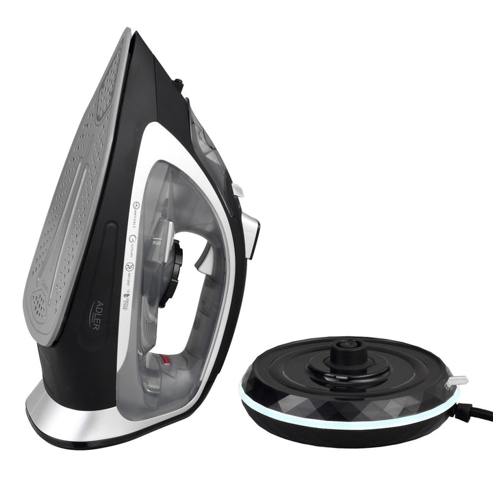 Adler steam iron, cordless, ceramic soleplate, 2800W, AD 5043