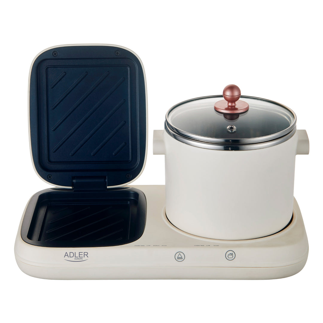Breakfast station 2 in 1 - grill and cooking pot Adler AD 6421