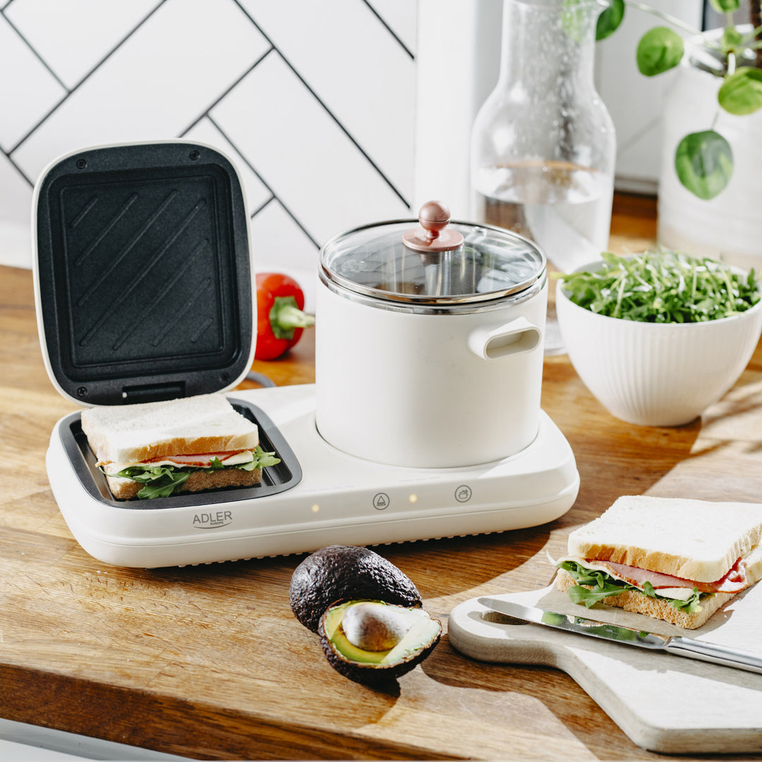 Breakfast station 2 in 1 - grill and cooking pot Adler AD 6421