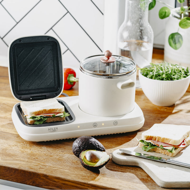 Breakfast station 2 in 1 - grill and cooking pot Adler AD 6421