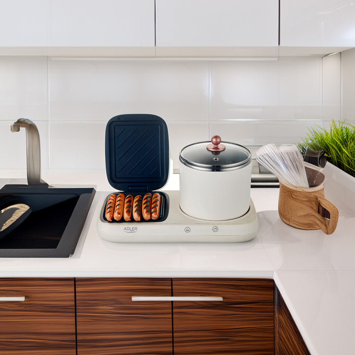 Breakfast station 2 in 1 - grill and cooking pot Adler AD 6421