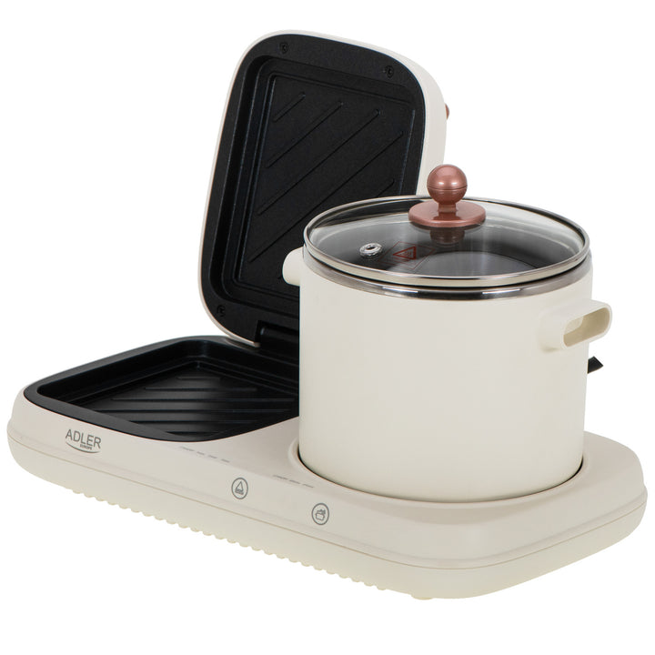 Breakfast station 2 in 1 - grill and cooking pot Adler AD 6421