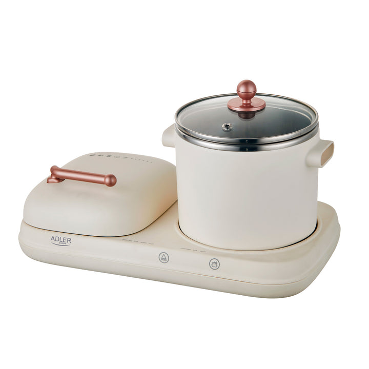 Breakfast station 2 in 1 - grill and cooking pot Adler AD 6421