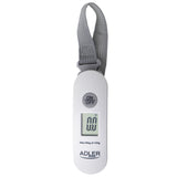 Adler luggage scale, up to 40 kg, LCD display, tare function and result stabilization, white-gray, AD 8189