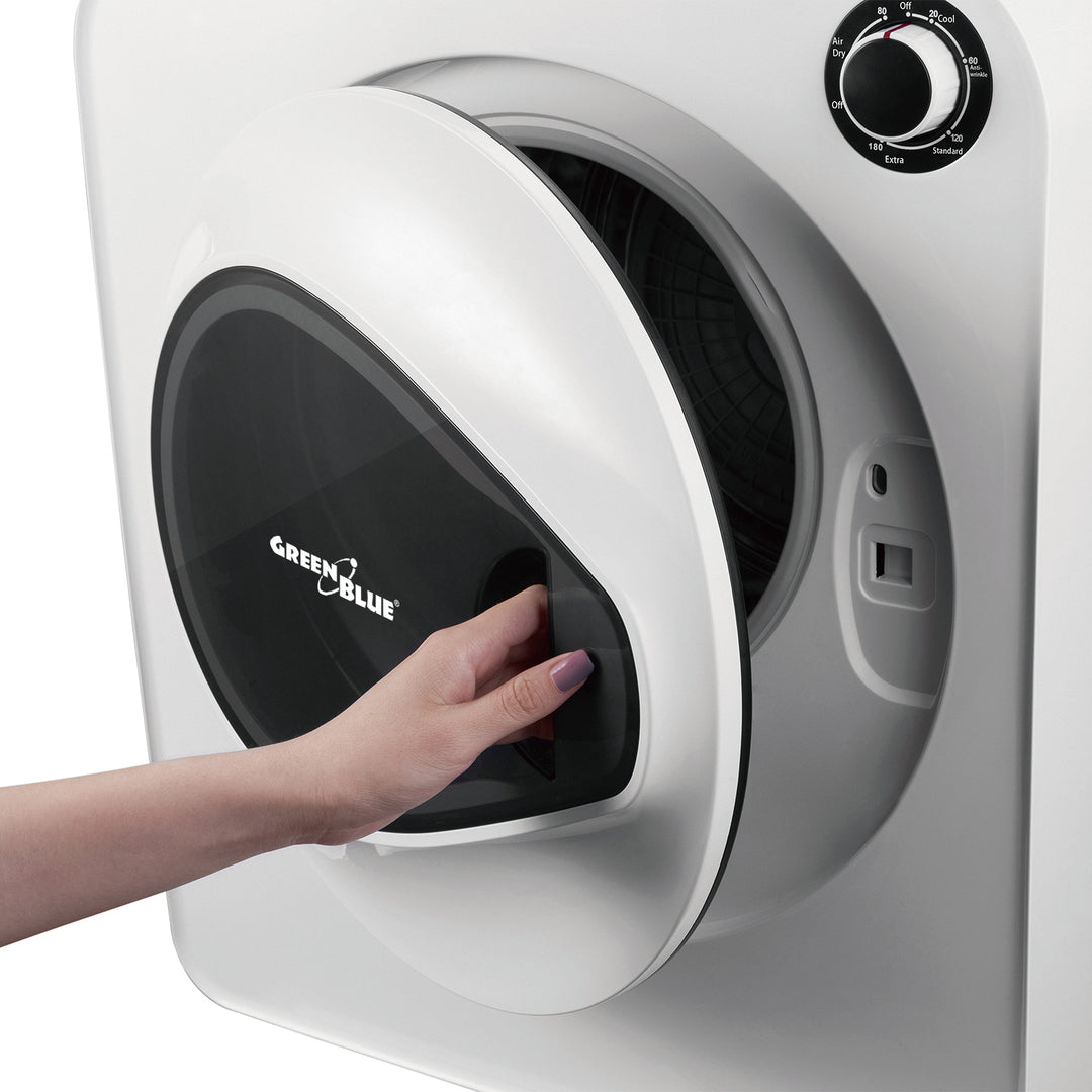 GreenBlue electric clothes tumble dryer, 3kg load, GB405+4pcs GreenBlue GB483 tumble dryer filter set , 1x inlet, 2x outlet