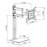 Maclean TV Mount with DVD Shelf, vesa 200x200 , 23"-43", 25kg, MC-771A +HDMI 2.0 4K 3D UHD 1.8m CABLE 48 bit