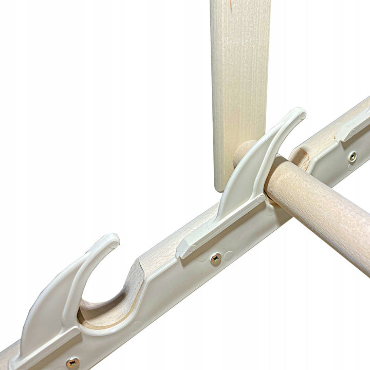 Sraith de 2 chathaoir trá, dath glas + bord caife adhmaid Woodok