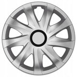 Universal hubcap 16'' NRM Kando silver press-on 1 piece wheel cover