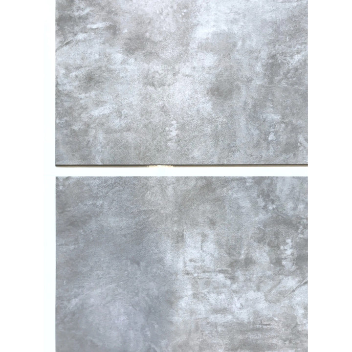 Self-adhesive tiles for wall floor Fliesana, set of 3 pieces, waterproof, pattern light gray concrete