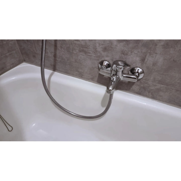 Self-adhesive tiles for wall floor Fliesana, set of 3 pieces, waterproof, pattern light gray concrete