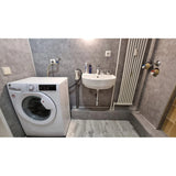 Self-adhesive tiles for wall floor Fliesana, set of 3 pieces, waterproof, pattern light gray concrete