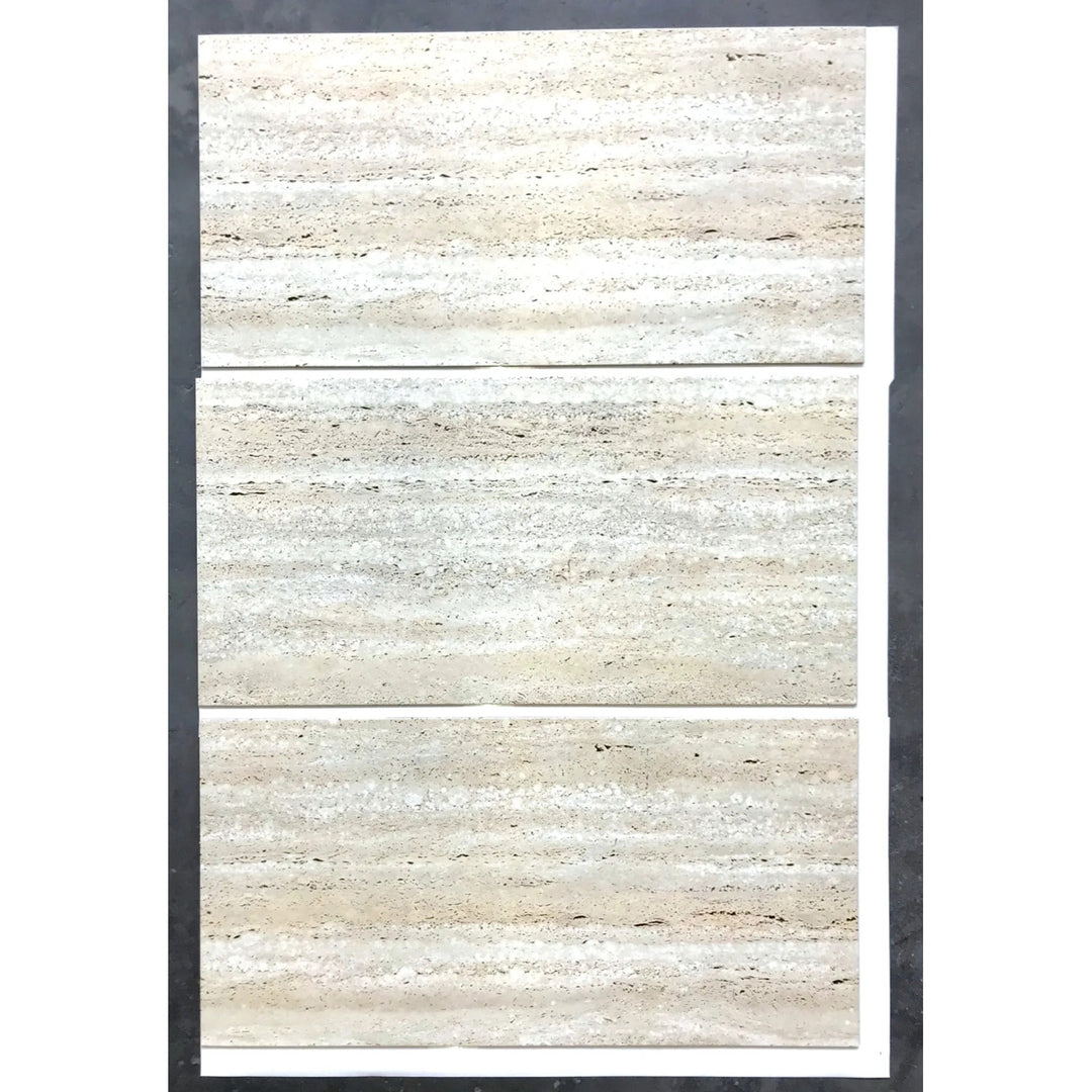 Self-adhesive tiles for wall floor Fliesana, set of 3 pieces, waterproof, natural stone pattern