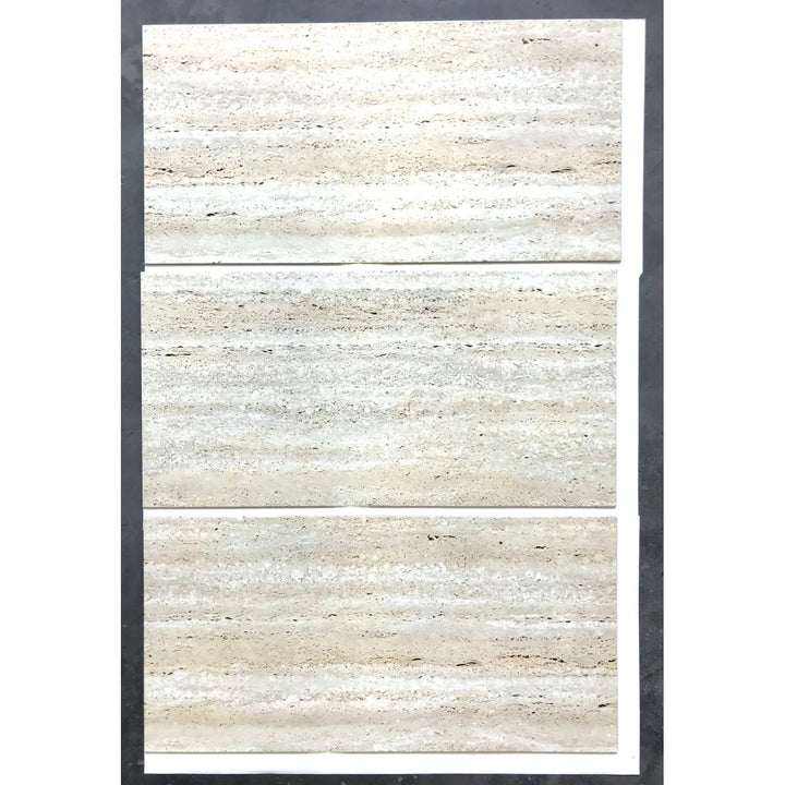 Self-adhesive tiles for wall floor Fliesana, set of 3 pieces, waterproof, natural stone pattern