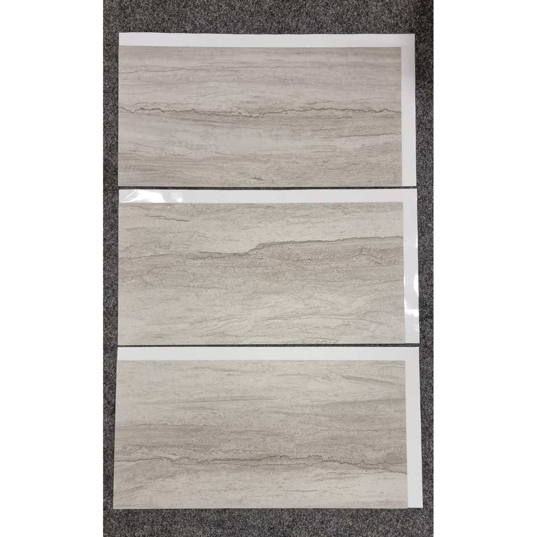 Self-adhesive tiles for wall floor Fliesana, set of 3 pieces, waterproof, natural stone pattern (cliff)