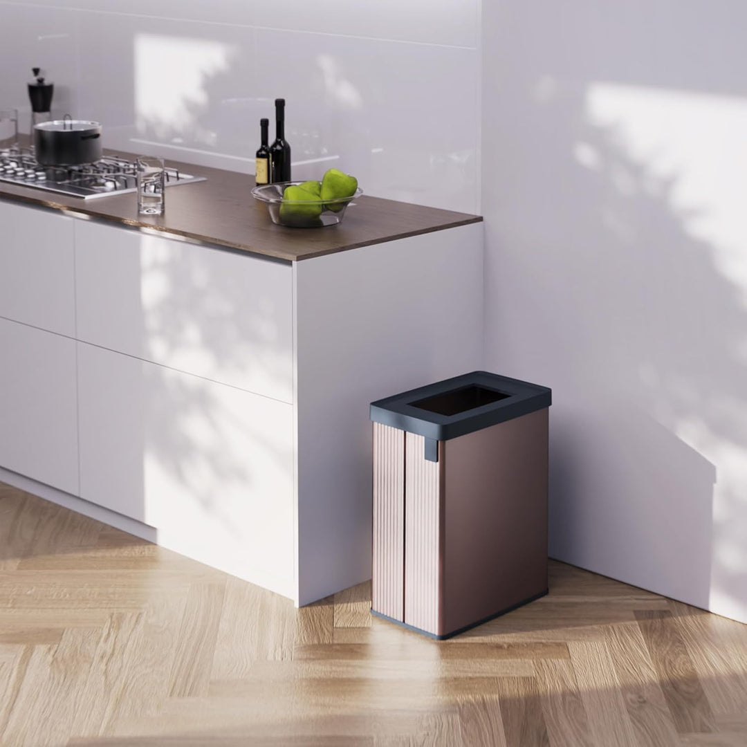 Bosca bruscair Curver, le haghaidh deighilte, bándearg, toilleadh 54l, Verto