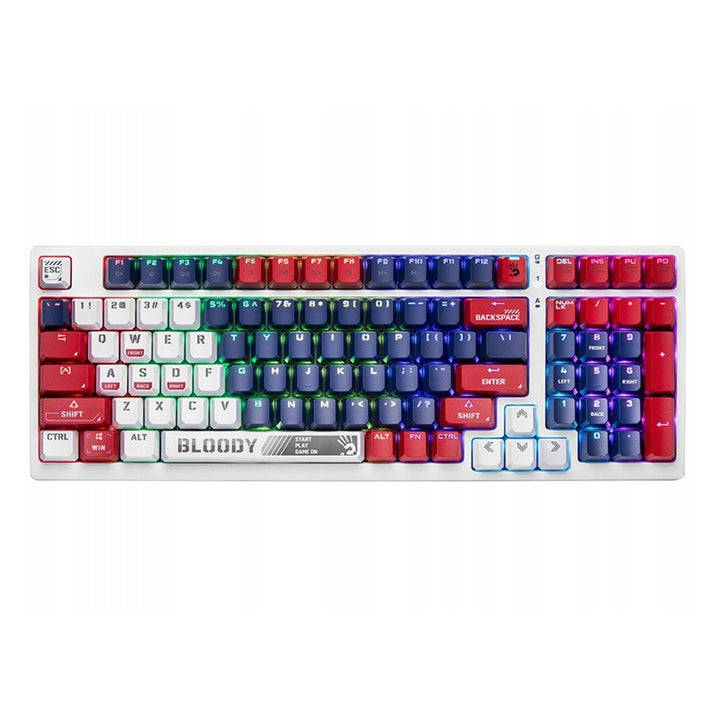 A4TECH BLOODY S98 USB Sports Navy Mechanical Keyboard (BLMS Red Plus Switches)
