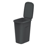 Keden trash garbage can, capacity 35 liters, black, COMPACTA Q PLUS