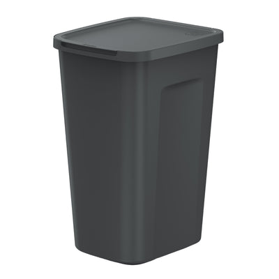 Keden trash garbage can, capacity 50 liters, black, COMPACTA Q PLUS