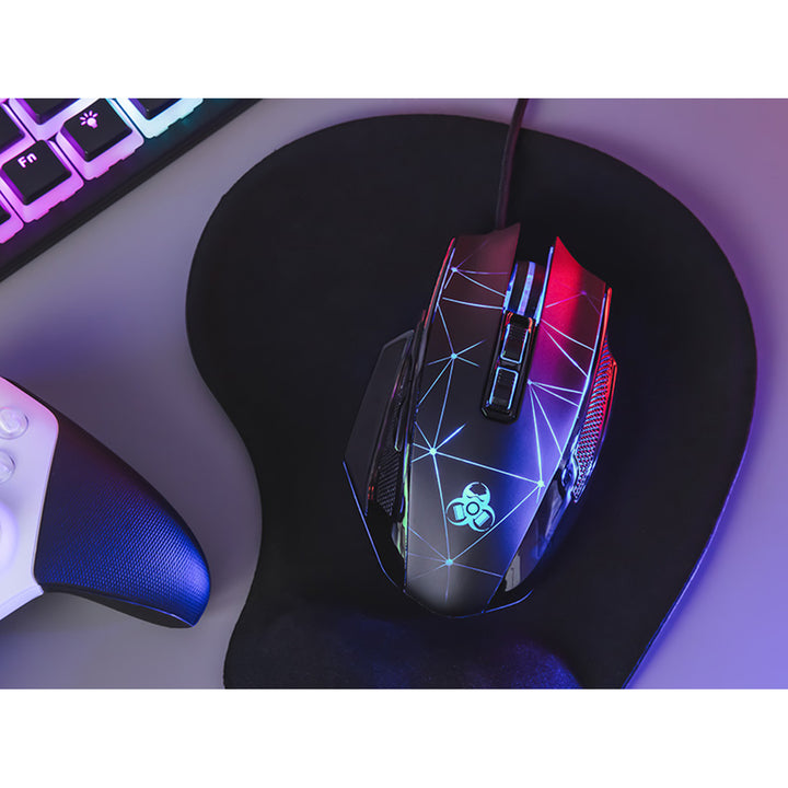 Tracer gaming mouse, RGB backlight, 7200 DPI, Space