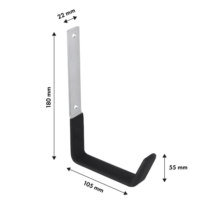 Maclean wall mount, for tires, wheels, ladder, bicycle, steel, max. load 10kg, MC-480, 4 pieces