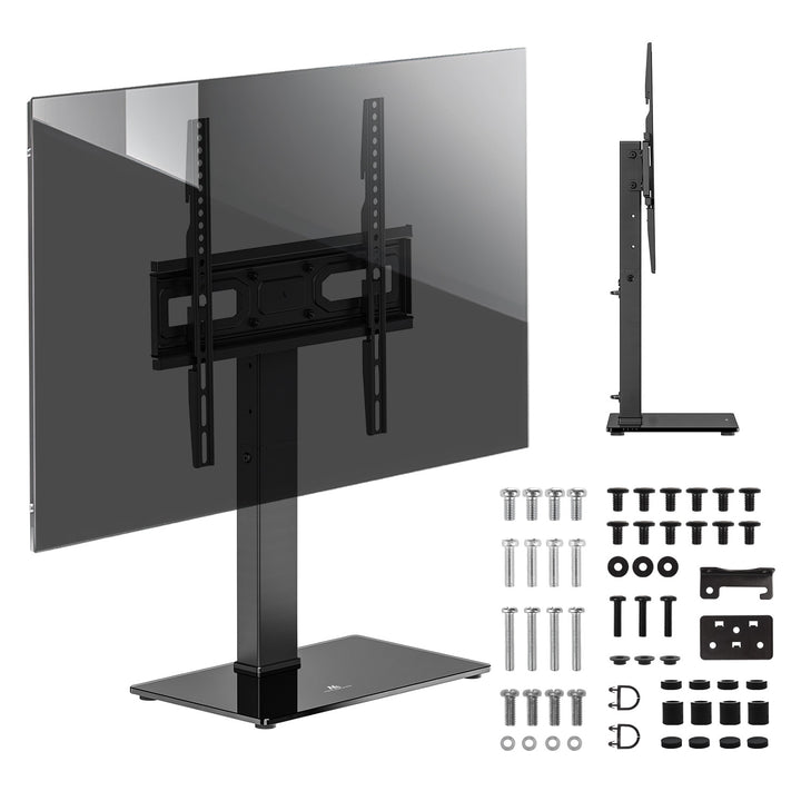 Maclean universal TV stand, for RTV cabinet, stand, max. 40kg, max. VESA 400x400, height and angle adjustment, for 32-65" TV, MC-1240
