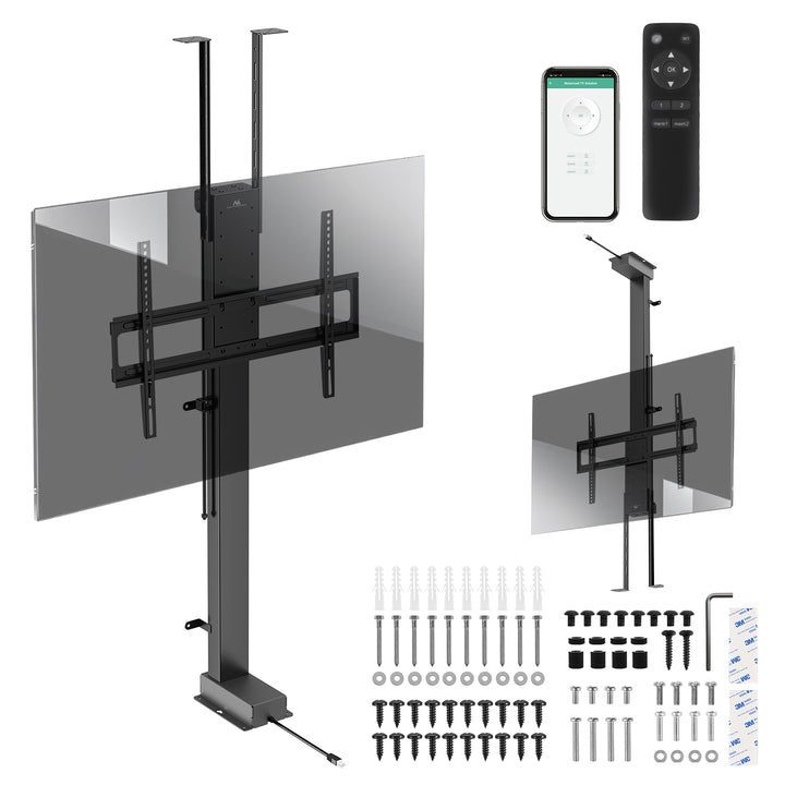 Maclean electric ceiling/floor mount, extendable, 43''-88'', VESA 600x400, max 60kg, 100-240V AC,50/60Hz