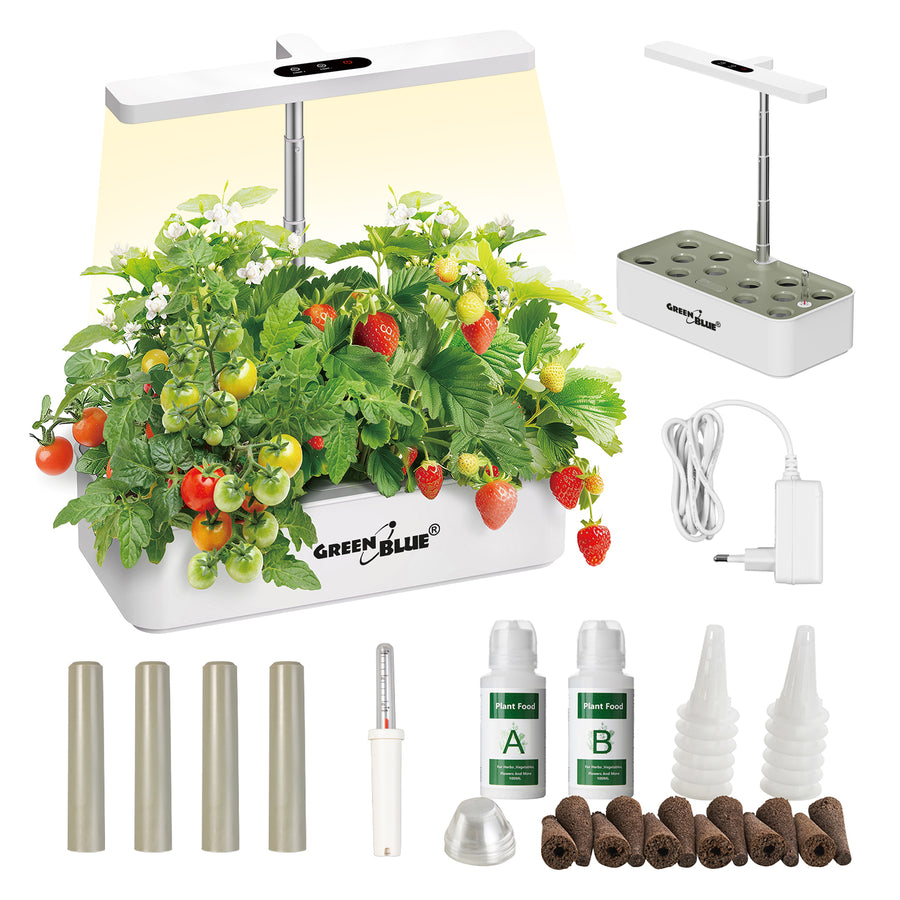 GreenBlue Smart Indoor Plant Growing System, SMART Pot, 4L capacity, for 12 plants, full-spectrum LEDs, GB133