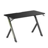 NanoRS gaming desk, black, with headphone and cup holder, max. 75kg, dimensions 1200x600x750mm, RS101