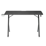 NanoRS gaming desk, black, with headphone and cup holder, max. 75kg, dimensions 1200x600x750mm, RS101