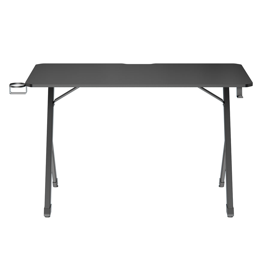 NanoRS gaming desk, black, with headphone and cup holder, max. 75kg, dimensions 1200x600x750mm, RS101