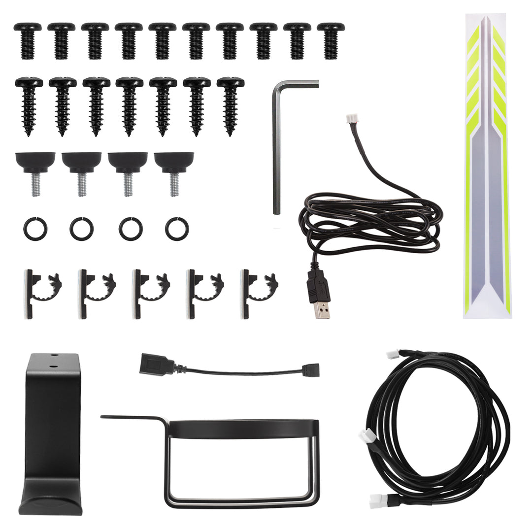 NanoRS gaming desk, black, with headphone and cup holder, RGB backlighting, max. 75kg, dimensions 1200x600x750mm, RS102