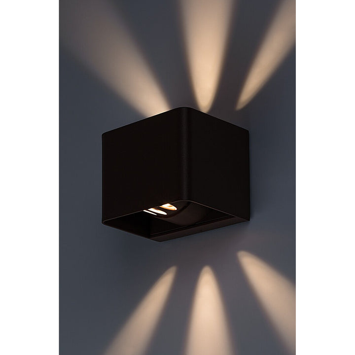 Rabalux Hallstatt 10W outdoor wall lamp IP54 brown outdoor light