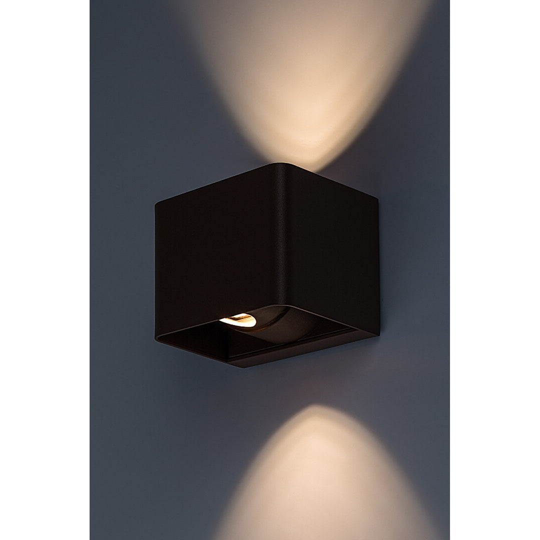 Rabalux Hallstatt 10W outdoor wall lamp IP54 brown outdoor light