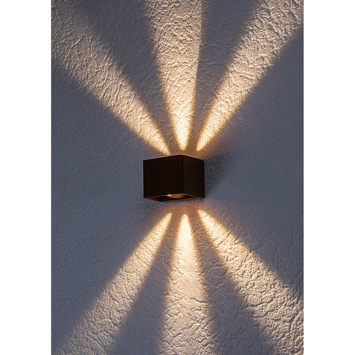 Rabalux Hallstatt 10W outdoor wall lamp IP54 brown outdoor light