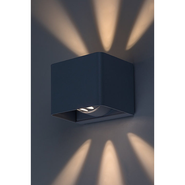 Rabalux Hallstatt 10W outdoor wall lamp IP54 grey outdoor light