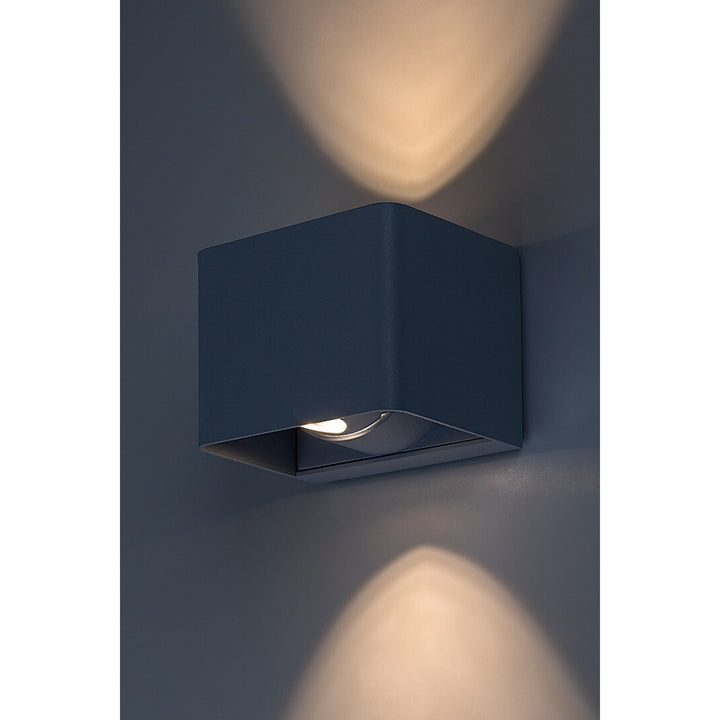 Rabalux Hallstatt 10W outdoor wall lamp IP54 grey outdoor light