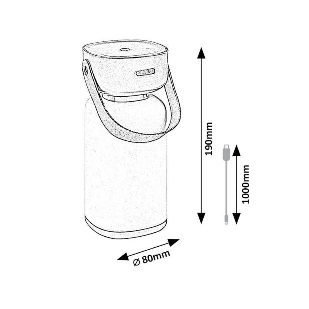 Rabalux decorative lamp, outdoor, IP44, 3W, brown, Funes