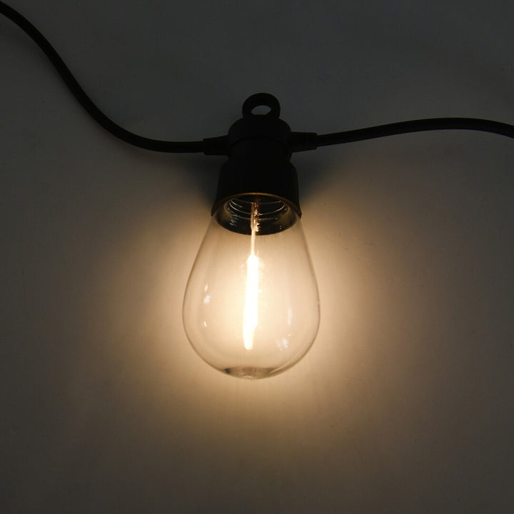 Rabalux Zirc 3.6W IP44 outdoor solar lights on a string