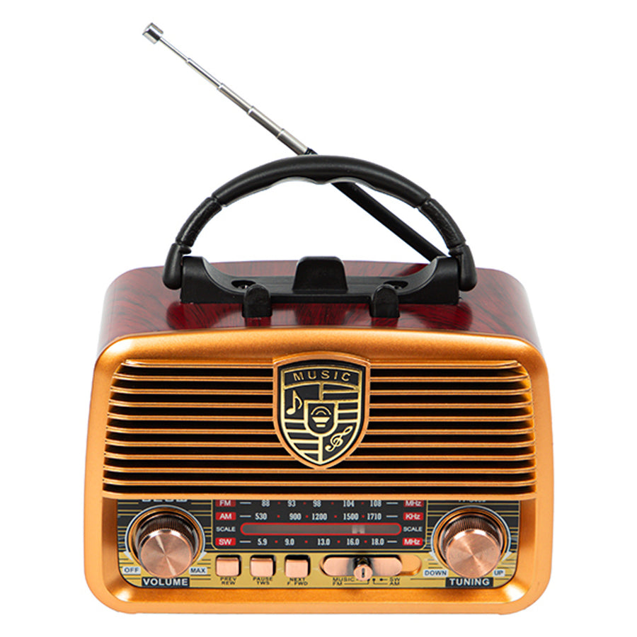 BLOW RA10 solar analog AM/FM BT portable radio retro style