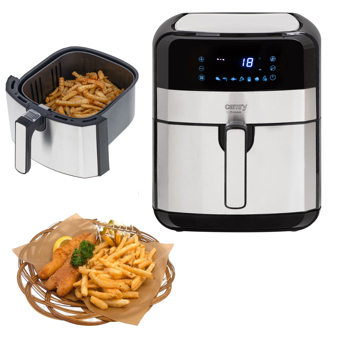 Fat free fryer, 9 programs, 5.0 L, Airfryer, Camry CR 6311
