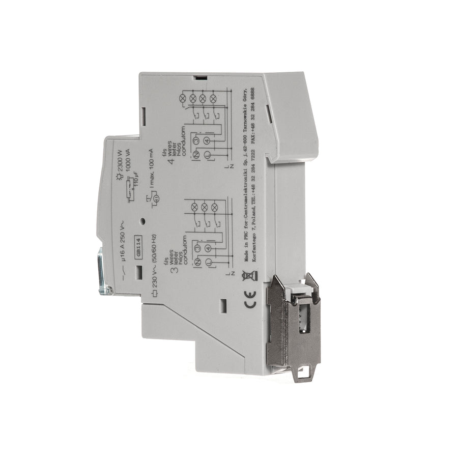 GreenBlue DIN rail staircase automatic, adjustment 30s-10m, max 2300 W, GB114, 3 pieces
