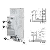 GreenBlue DIN rail staircase automatic, adjustment 30s-10m, max 2300 W, GB114, 3 pieces
