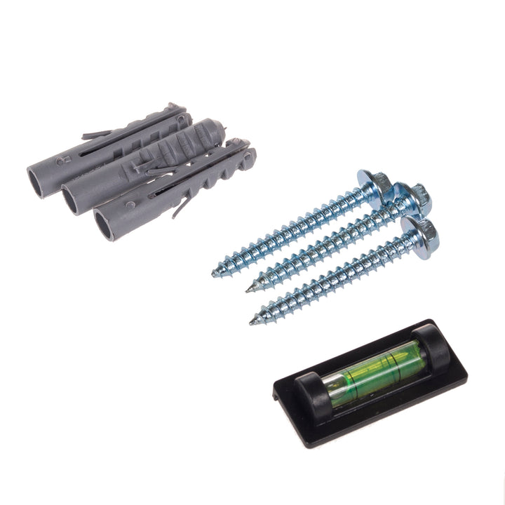 Seilf DVD Maclean, uasmhéid 10kg, gloine, MC-738, 2 phíosa