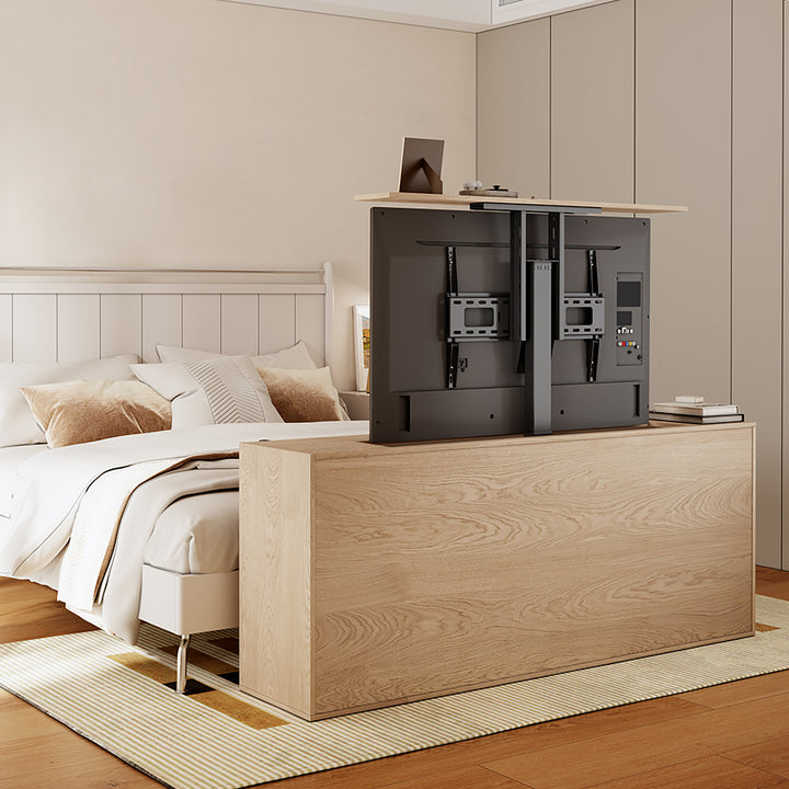 Maclean, TUYA, 37''-80''' Electric Extension TV Mount, VESA 600x400, max 60kg, MC-866T + HDMI 2.0 4K 3D UHD 1.8m CABLE 48 bit Copper