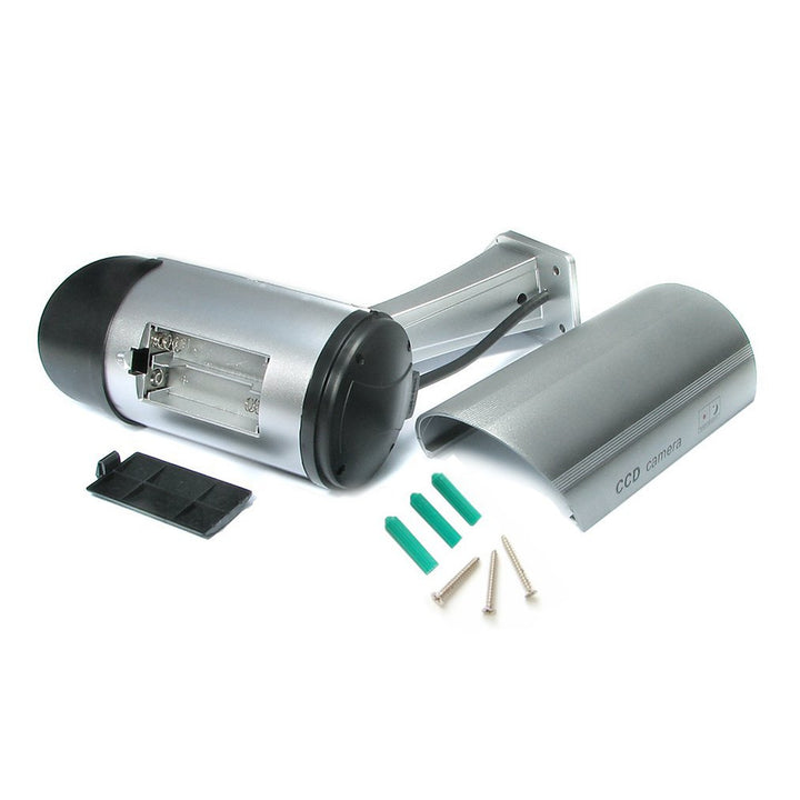 Dummy camera with flashing LED IR1100 S IR outdoor, silver, 4 pieces