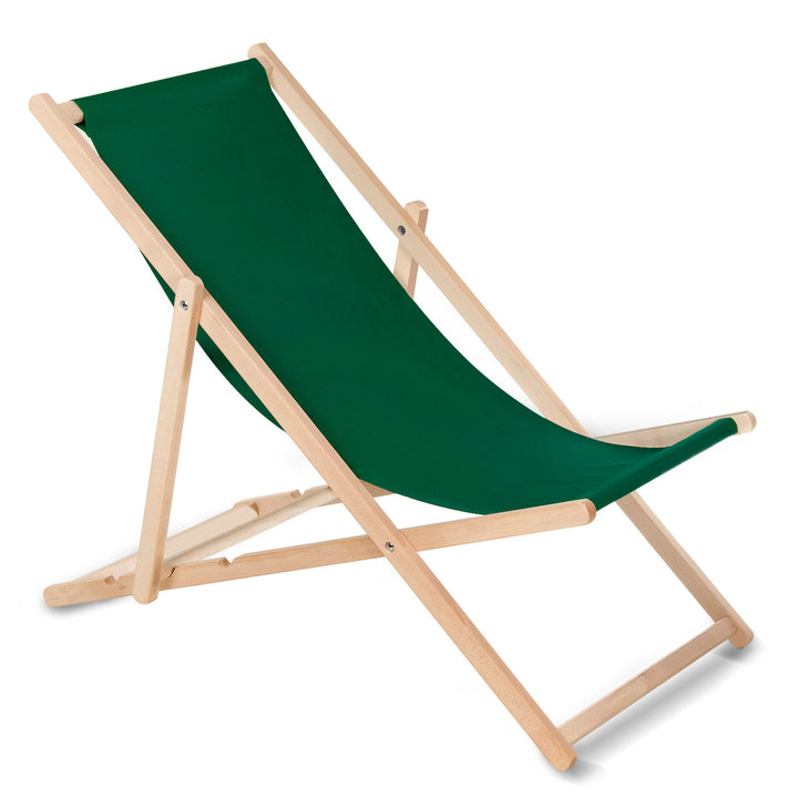 GreenBlue GB183 dark green beech classic lounger, 4 pieces